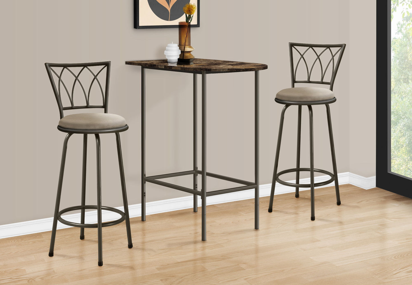 Home Bar Table With Bar Height Small Rectangular For Kitchen