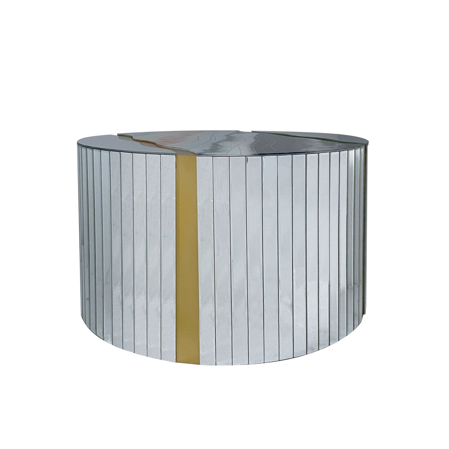 Round Mirror Coffee Table, Living Space Furniture