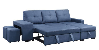 Strophios - Futon - Blue Fabric