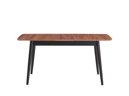 Lanae - Dining Table (Extension Bufferfly Leaf) - Natural / Black