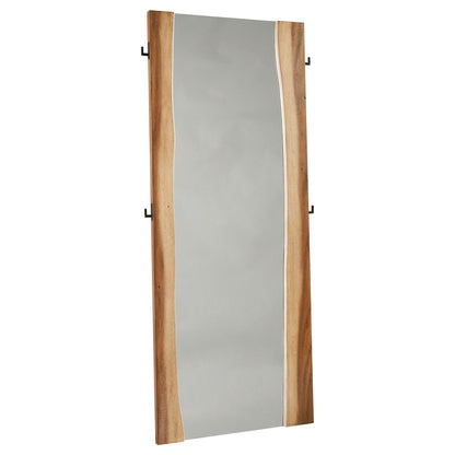 Beverly - Floor Mirror With Live Edge Design - Walnut