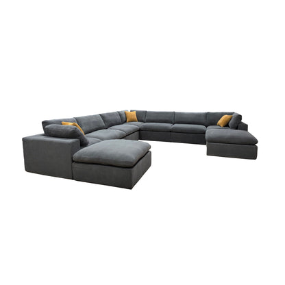 Custom Configuration Modular Sectional & Toss Pillows