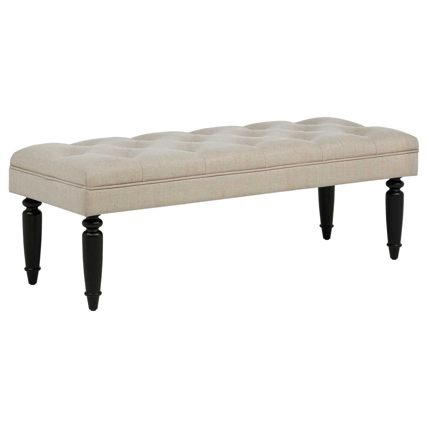 Upholstered Entryway Accent Bench - Beige