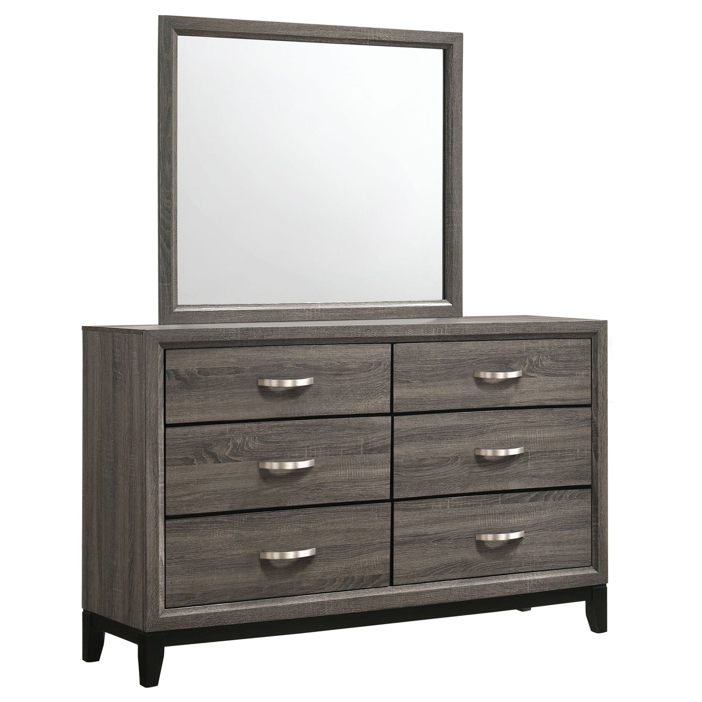 Cabrillo - 6 Drawer Dresser With Mirror - Gray