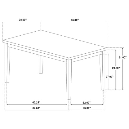 Aldren - 7 Piece Dining Set With Rectangular Table