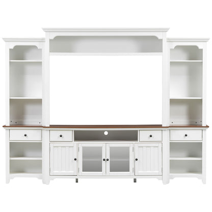 Extra Large TV Stand, Entertainment Center With Storage Cabinets