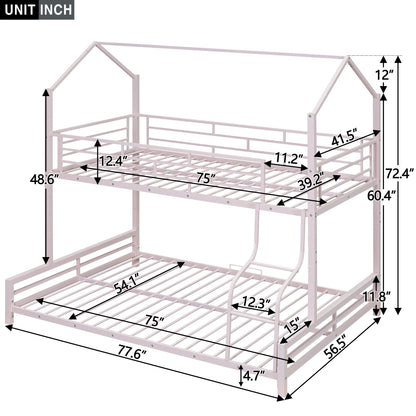 Sturdy Frame House Bunk Bed