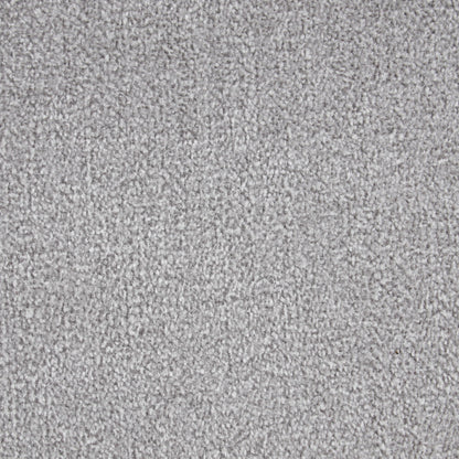 Upholstered 3 Seater Curved Sofa With Printed Pillows Chenille