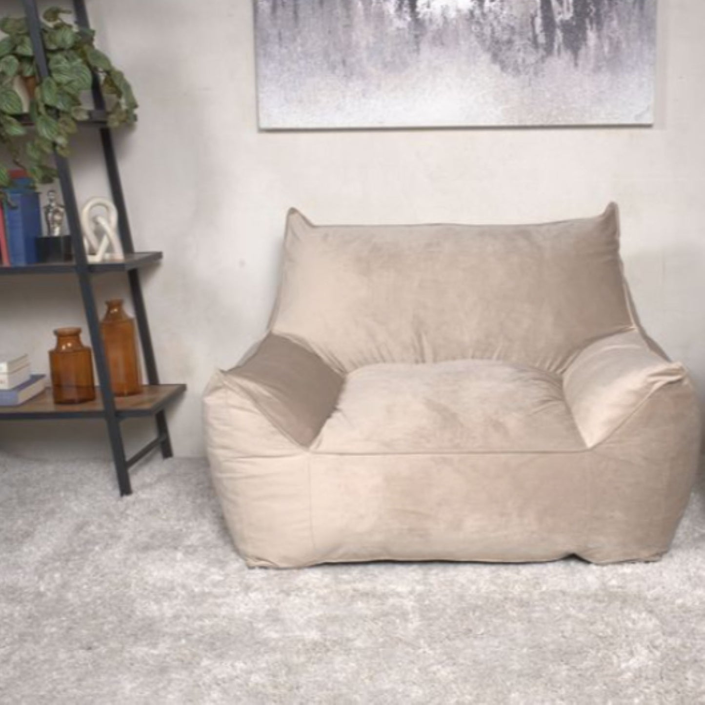 Allea - Bean Bag Chair With Armrests