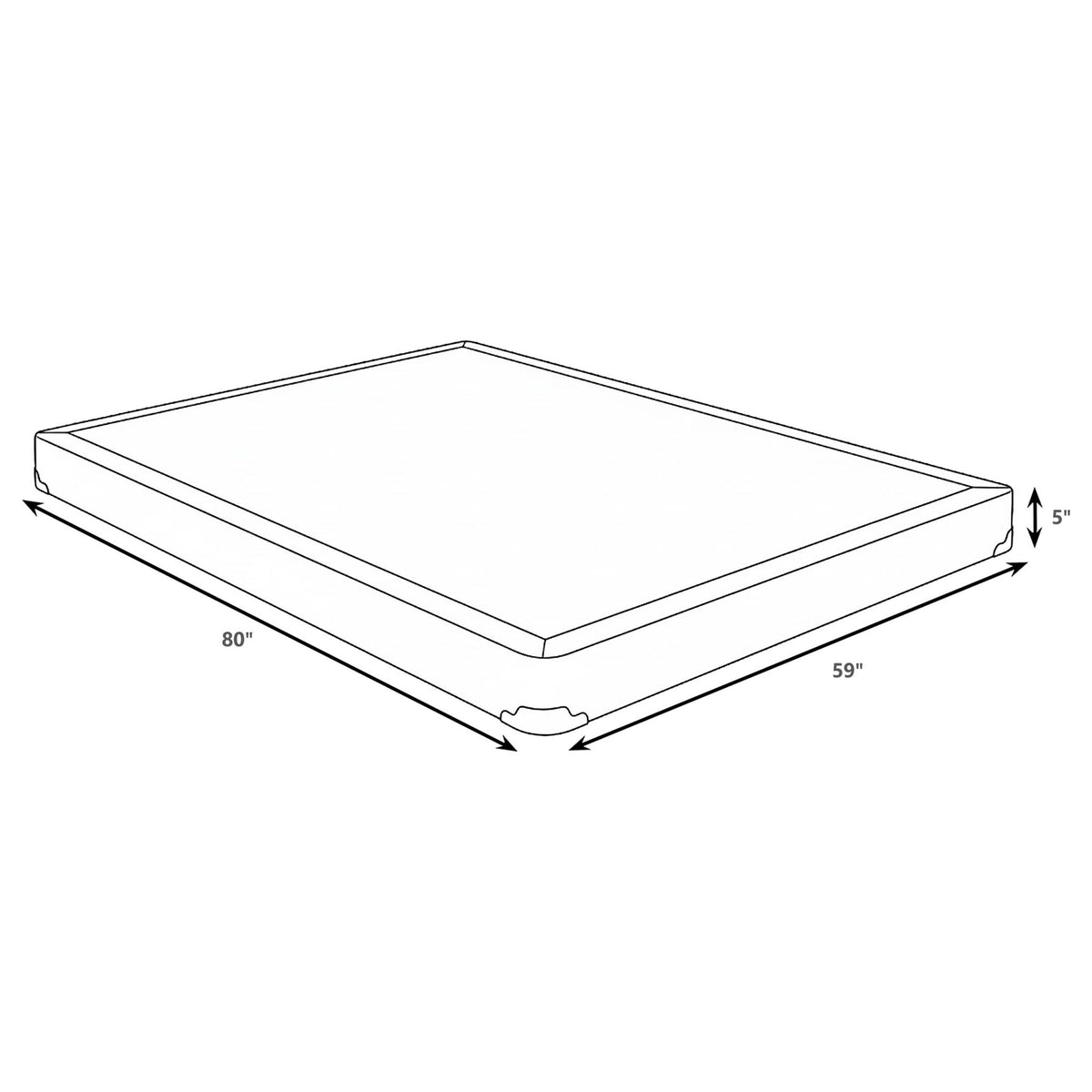 Low Profile Box Spring Foundation With Padded Slats And Breathable Design
