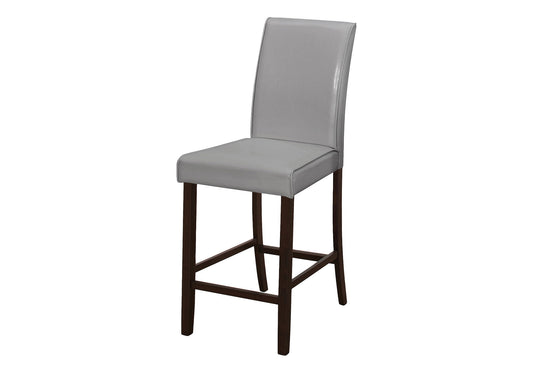 Counter Height Dining Chair Upholstered Leather Look (Set of 2)