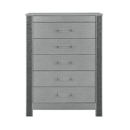 Lorenzo - Chest With Hidden Jewelry Compartment And Bar Handle - Silver