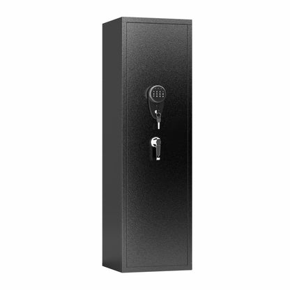 Gun Safe For Rifles & Handguns, Keypad Lock Security Storage Cabinet - Black