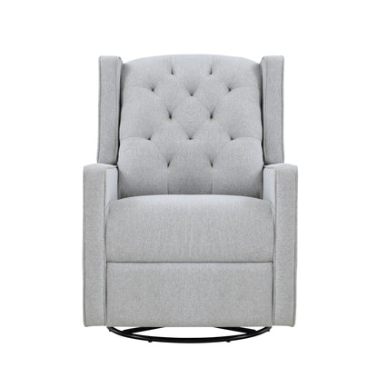 Milah - Gliding Swivel Recliner Tufted Brushed - Natural