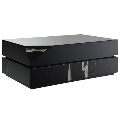 Drisana - Coffee Table - Black Mirrored Finish