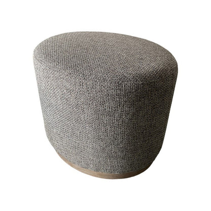 Oval Accent Ottoman - Brown