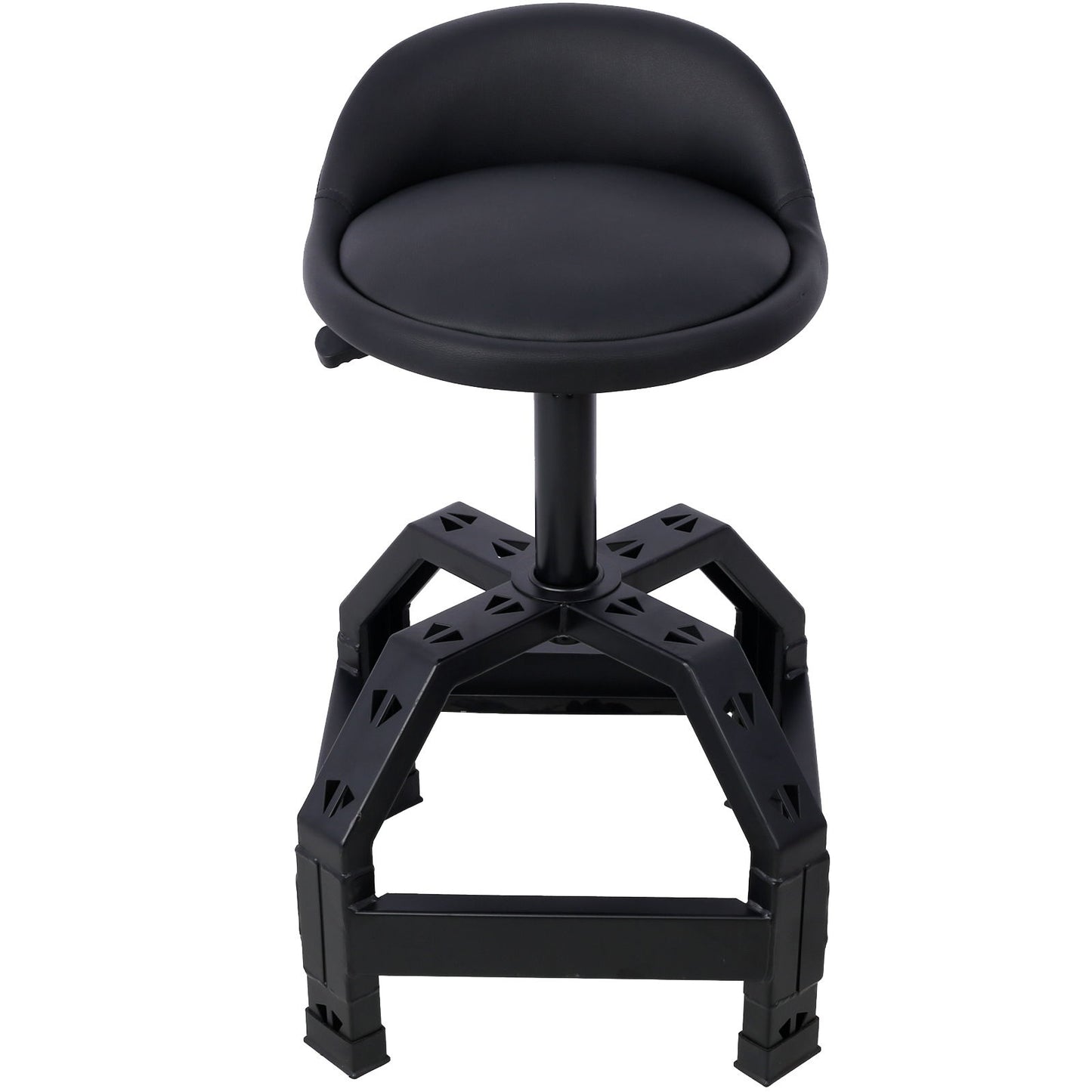 Pneumatic 360 Degree Swivel Stool, Mechanics Rolling Creeper Seat, Heavy Duty Mechanics Stool