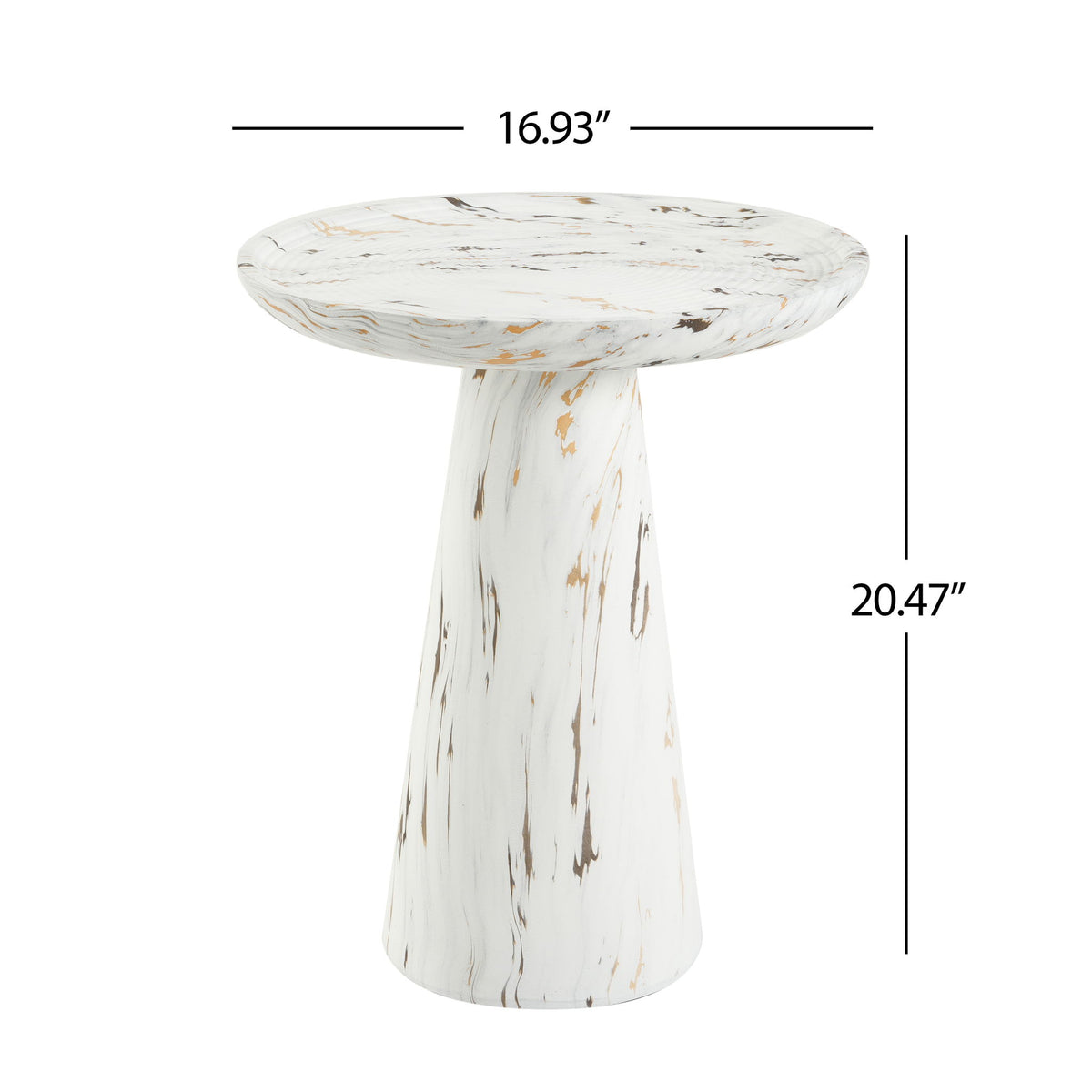 Accent Side Table - Alabaster