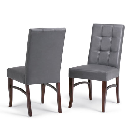 Ezra - Deluxe Dining Chair (Set of 2) - Stone Gray