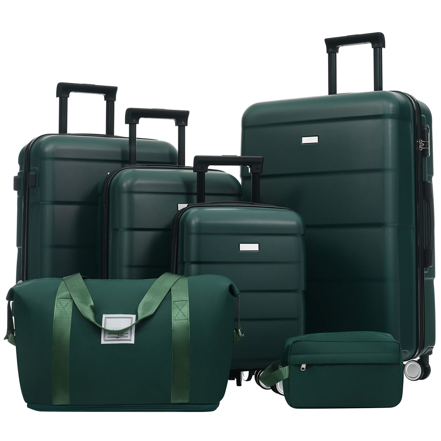 Hardshell Luggage Set 6 Piece With Duffel & Toiletry Bag