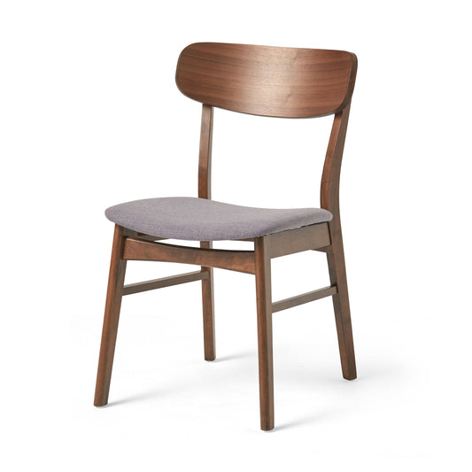 Elegant Fabric Dining Chair With Cushioned Seat
