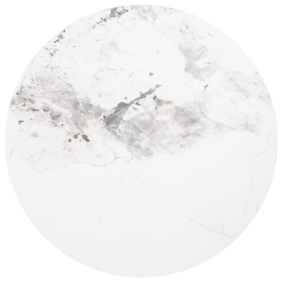 Rowena - Table Top, Box 1 of 2 - White Faux Marble