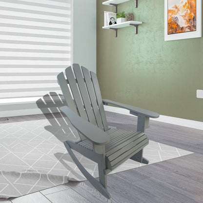 Reclining Outdoor Rocking Adirondack Chair