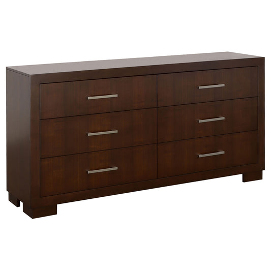Polk - 6 Drawer Dresser - Cappuccino