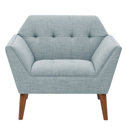 Modern Lounge Chair With Button Tufting