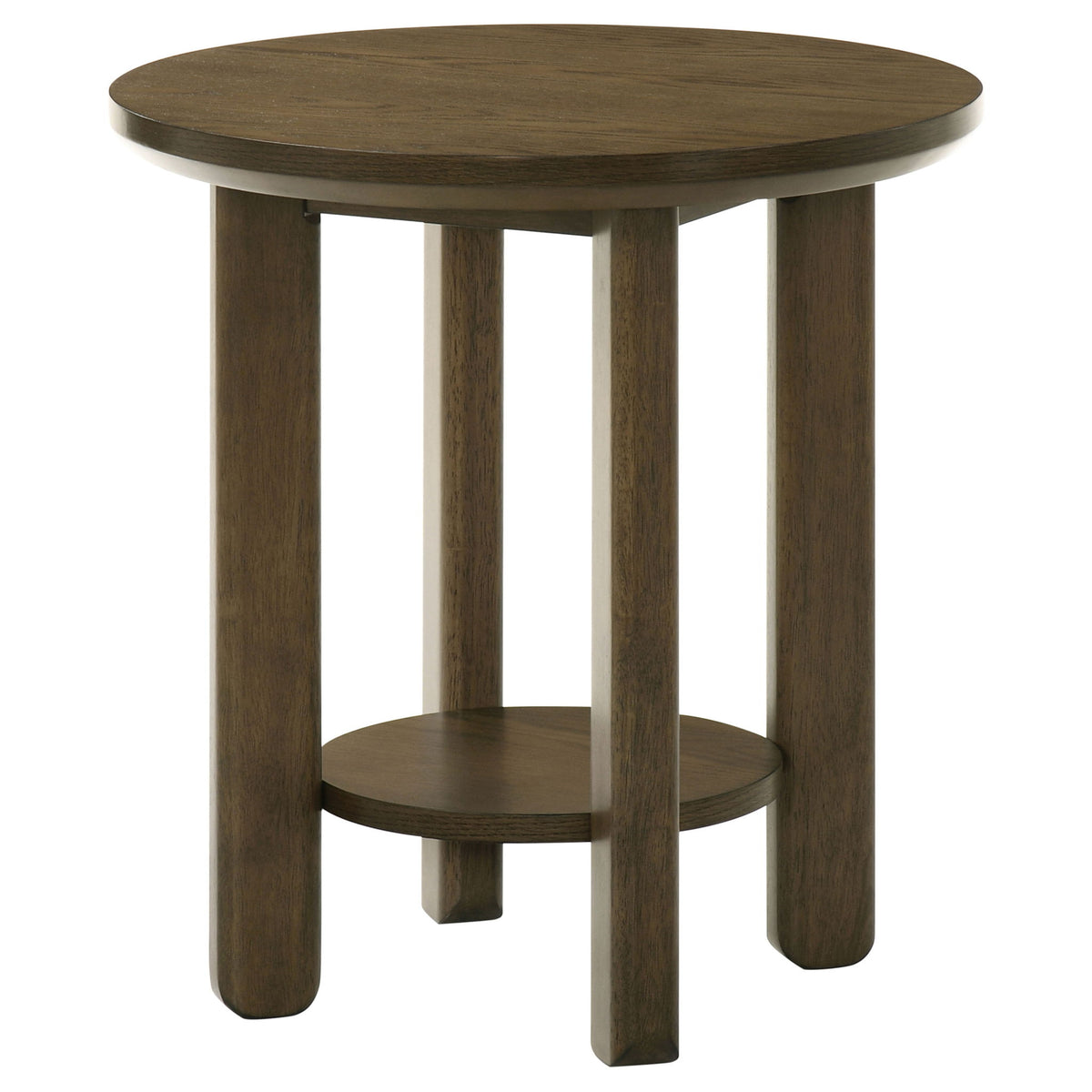 Crispin - Round Table With Lower Shelf