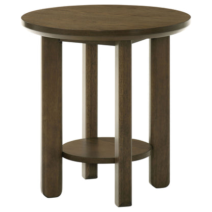 Crispin - Round Table With Lower Shelf