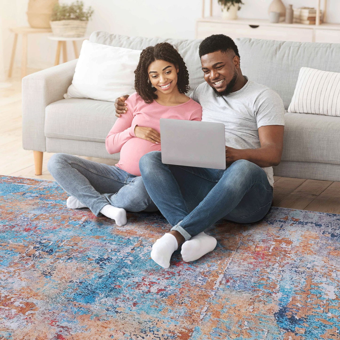 Maval - Stunning Area Rug, Washable