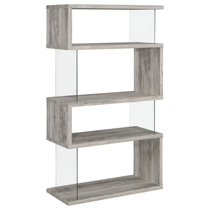 Elias - 4 Shelf Bookshelf With Zigzag Design