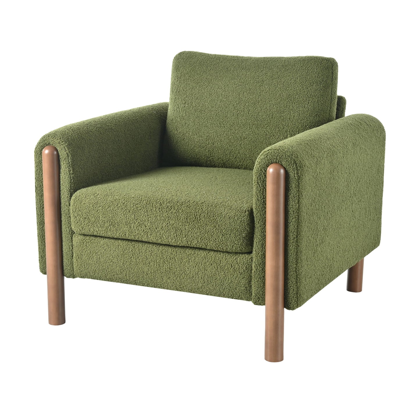 Oversized Accent Chair With Curved Armrests