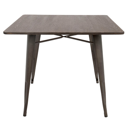 Oregon - Industrial / Farmhouse Dining Table - Espresso