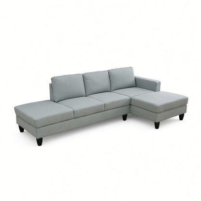 L - Shaped Design Chaise Sofa With Ottoman