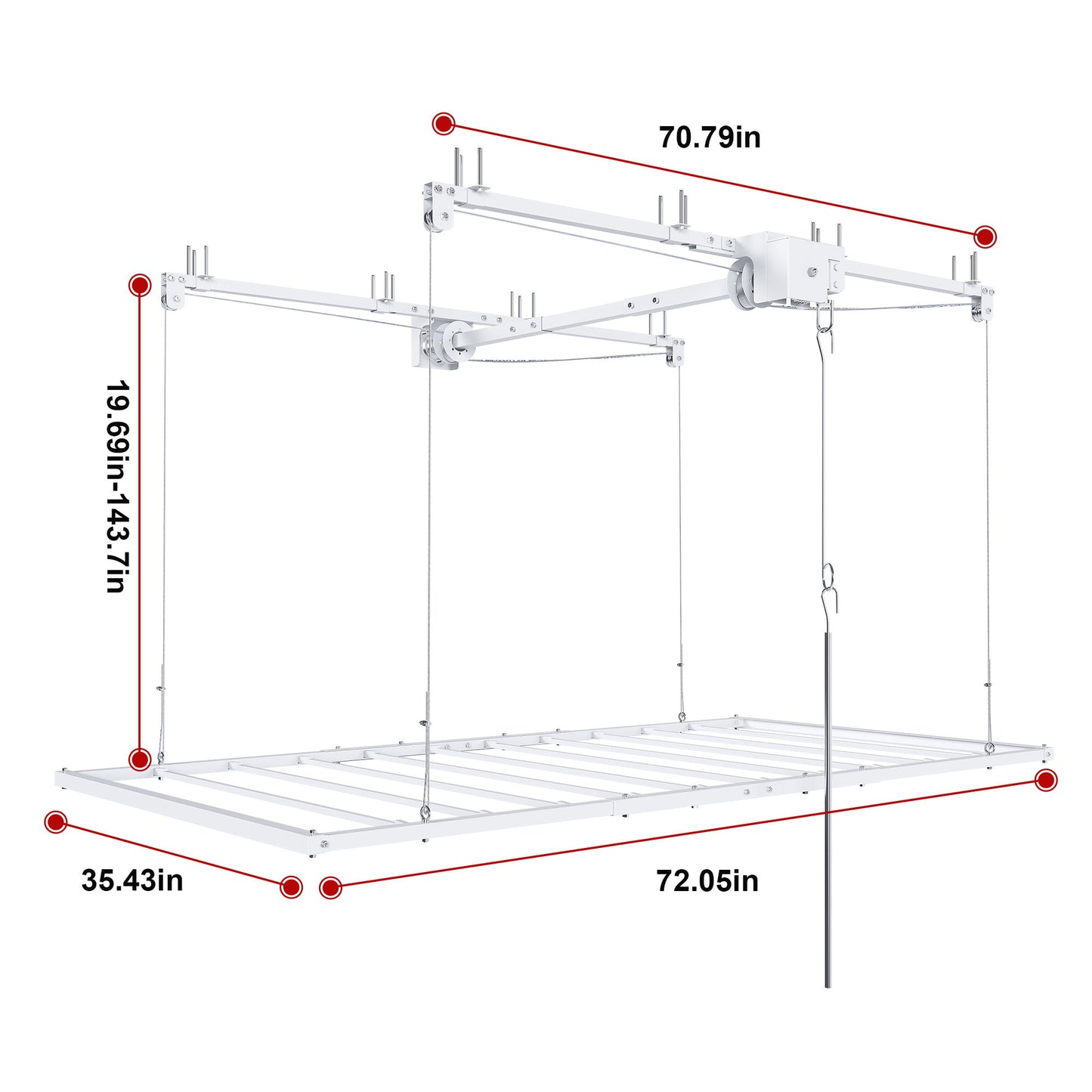 Overhead Garage Storage Rack