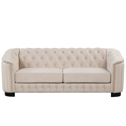Sofa With Thick Removable Seat Cushion, 3 Seater