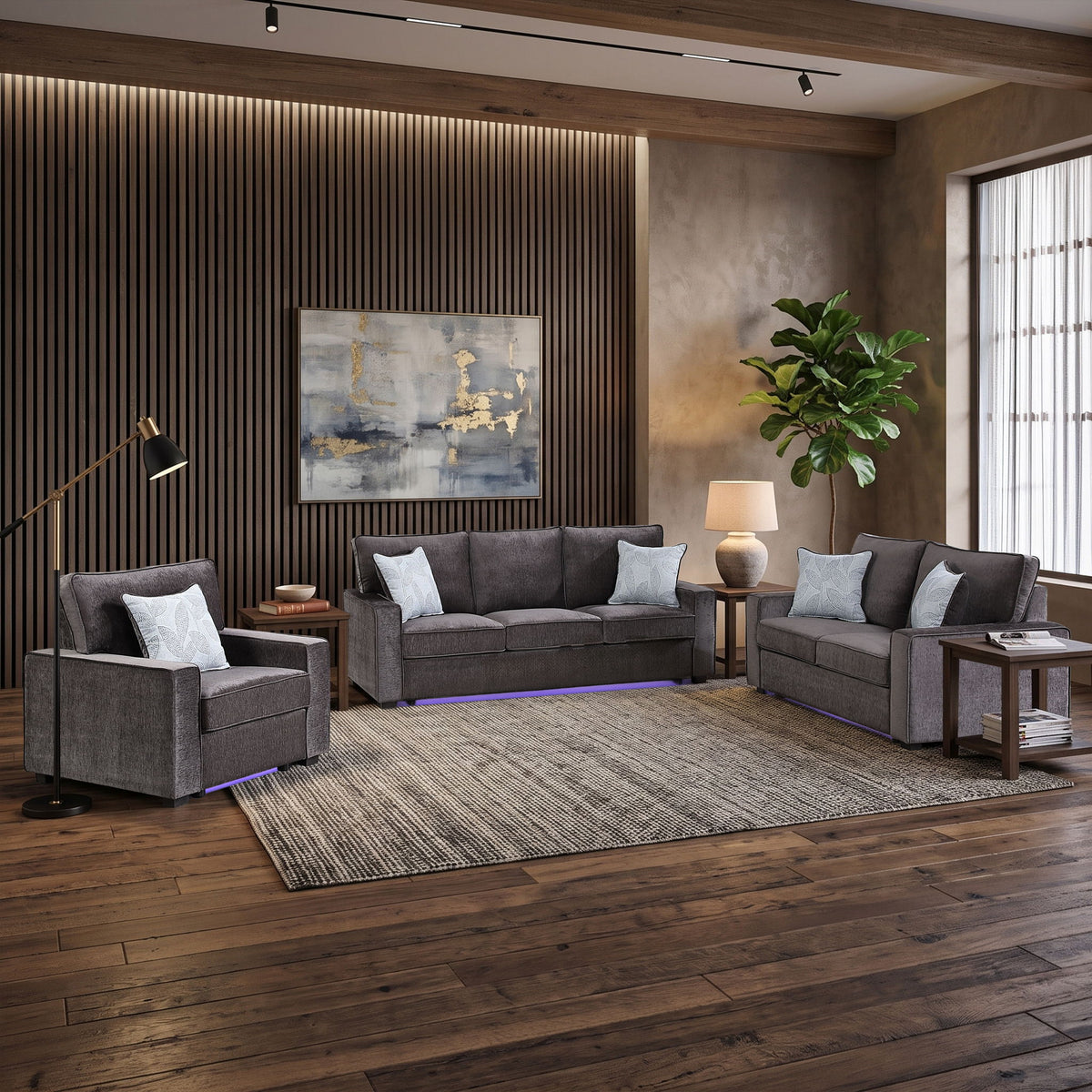 Rita - Living Room Set With LED