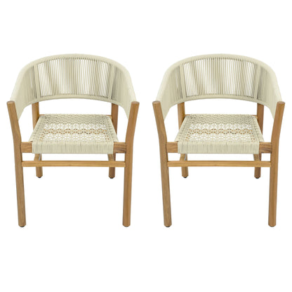 Elegant Outdoor Accent Chair (Set of 2)