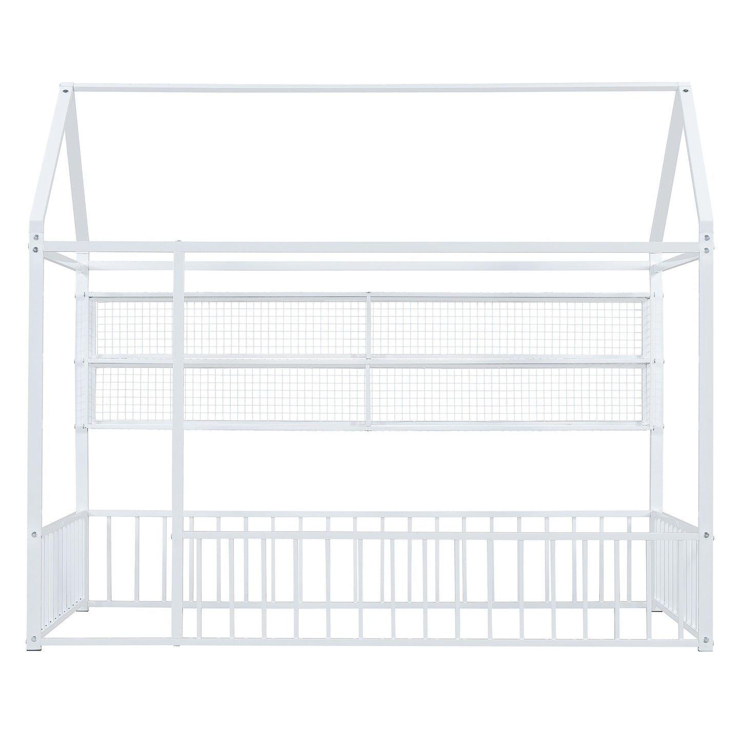 House Frame With Fence And Shelves