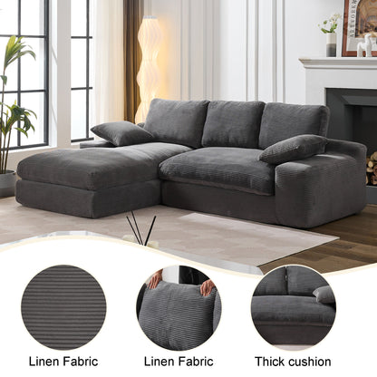 Modern Minimalist Modular Sectional Sofa Set, Upholstered Sleeper Couch