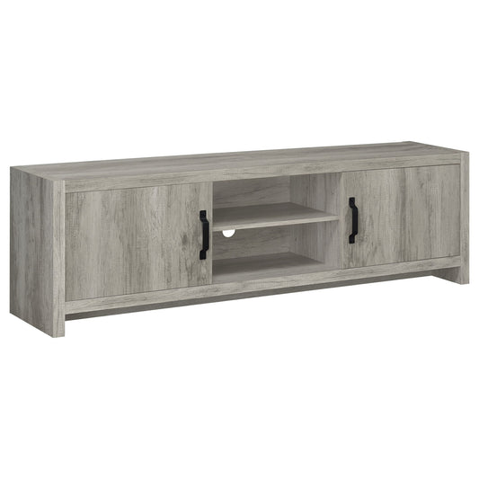 Conifer - TV Stand With Adjustable Shelves - Gray