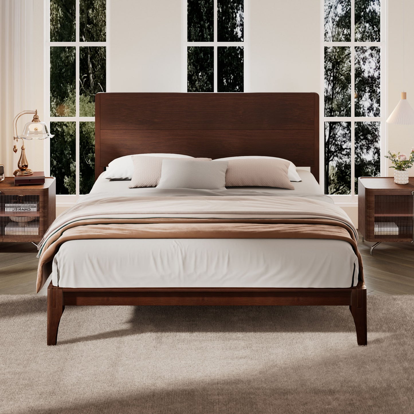 Platform Bed With Metal Support