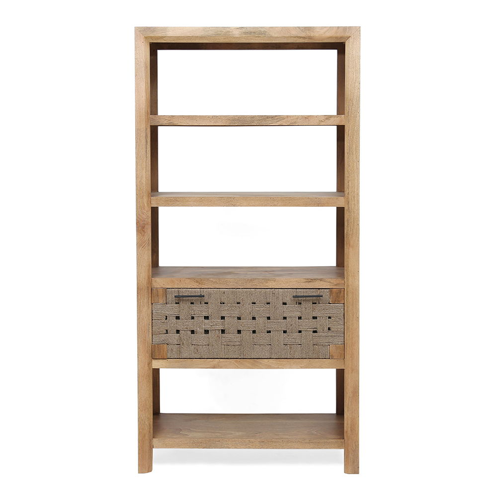 Shelf With Drawer - Beige Brown