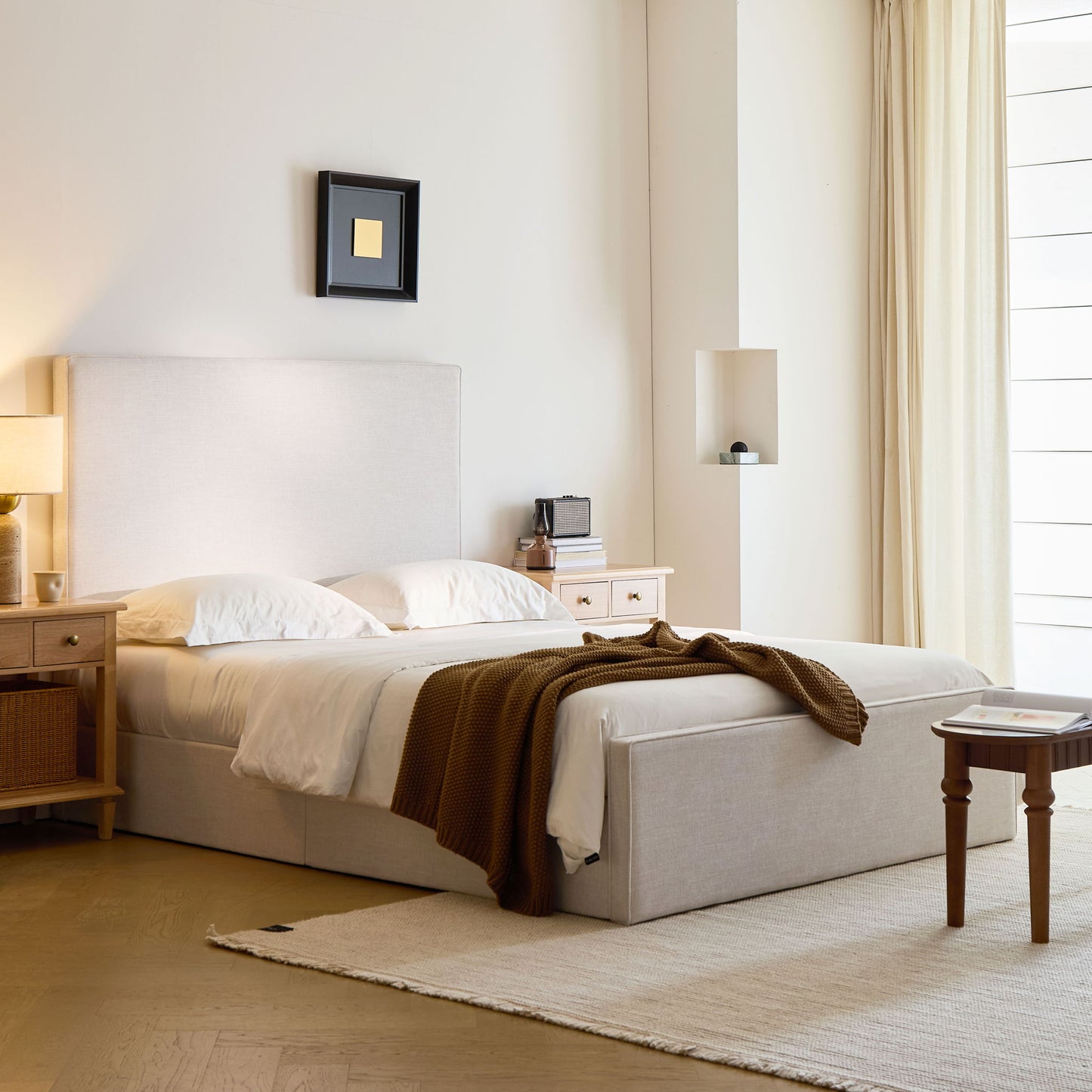 Lucas - Tall Headboard Upholstered Bed