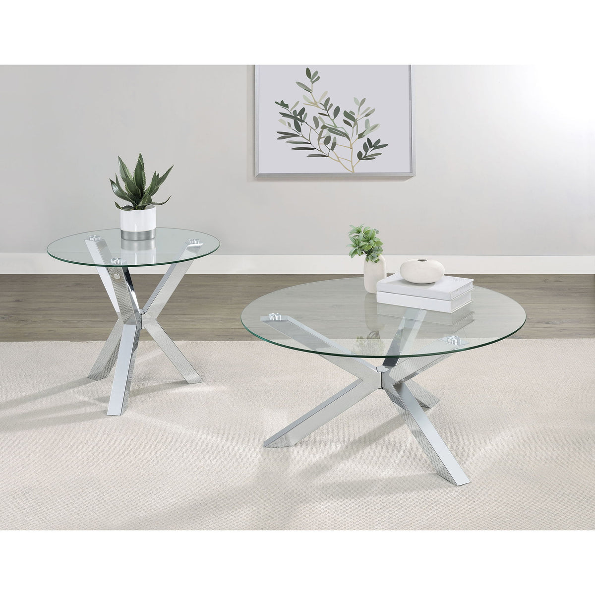 Alexa - Round Coffee And End Table Set