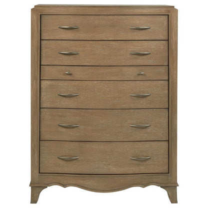 Revello - 6-Drawer Bedroom Chest Of Drawers - Washed Mango