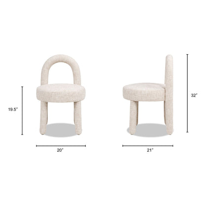Penny - Round Arched Fully Upholstered Dining Side Chair (Set of 2)