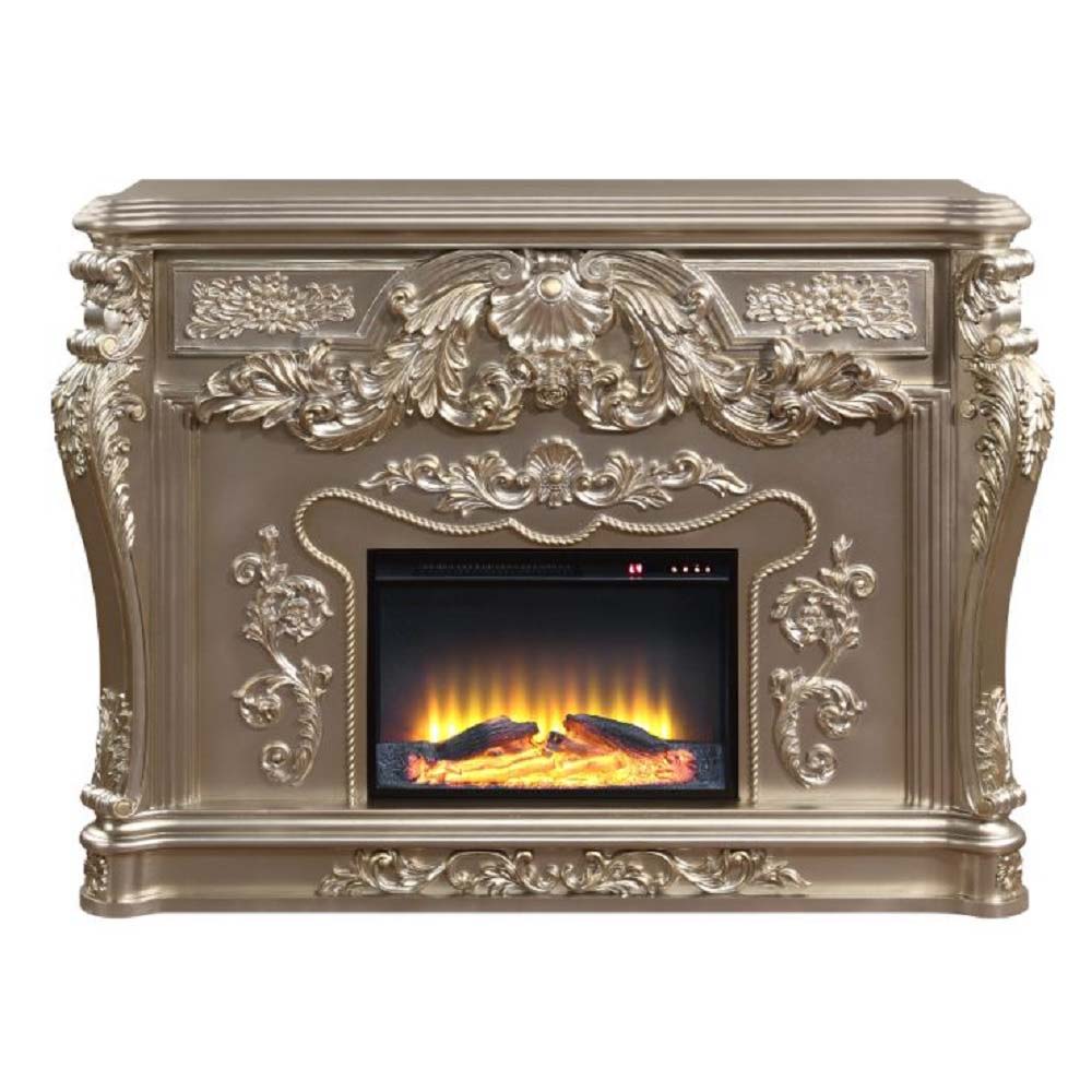 Zabrina - Fireplace - Antique Silver Finish - 49.7"